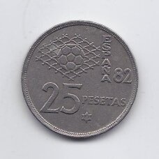SPAIN 25 PESETAS 1980 (1982) KM # 818 VF SPAIN 25 PESETAS 1980 (1982) KM # 818 VF