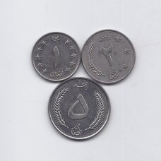 AFGANISTANAS 1961 m. 3 monetų rinkinys