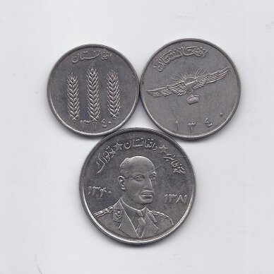 AFGHANISTAN 1961 three coins set 1