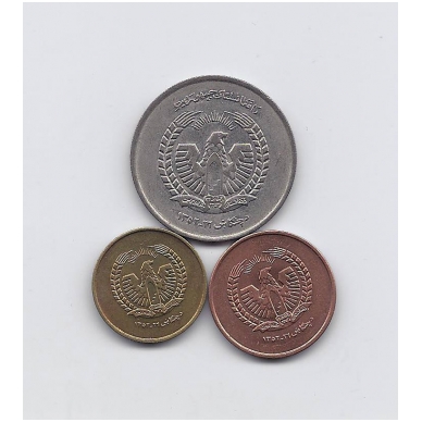 AFGANISTANAS 1973 m. 3 monetų komplektas 1