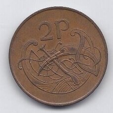 IRELAND 2 PENCE 1971 KM # 21 VF IRELAND 2 PENCE 1971 KM # 21 VF