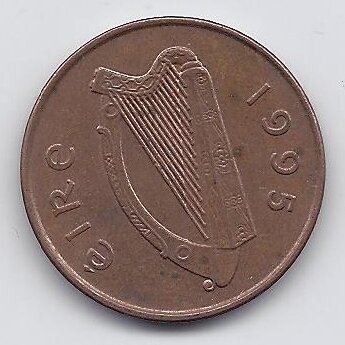IRELAND 2 PENCE 1995 KM # 21a VF 1