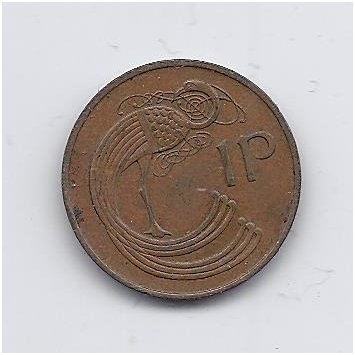 IRELAND 1 PENNY 1971 KM # 20 VF