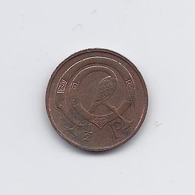 IRELAND 1/2 PENNY 1971 KM # 19 VF