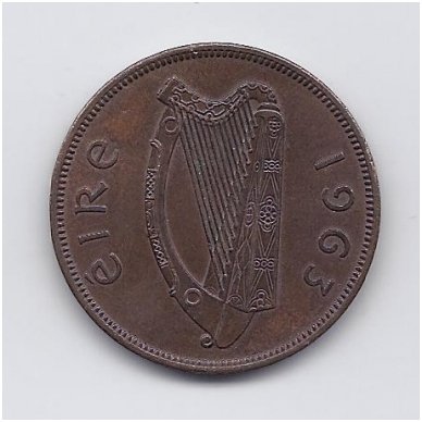 IRELAND 1 PENNY 1963 KM # 11 VF 1