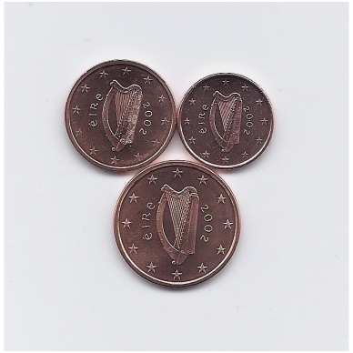 Ireland 2002 euro cent mini set