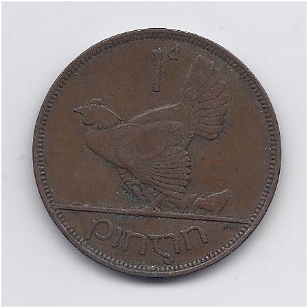 IRELAND 1 PENNY 1931 KM # 3 VF