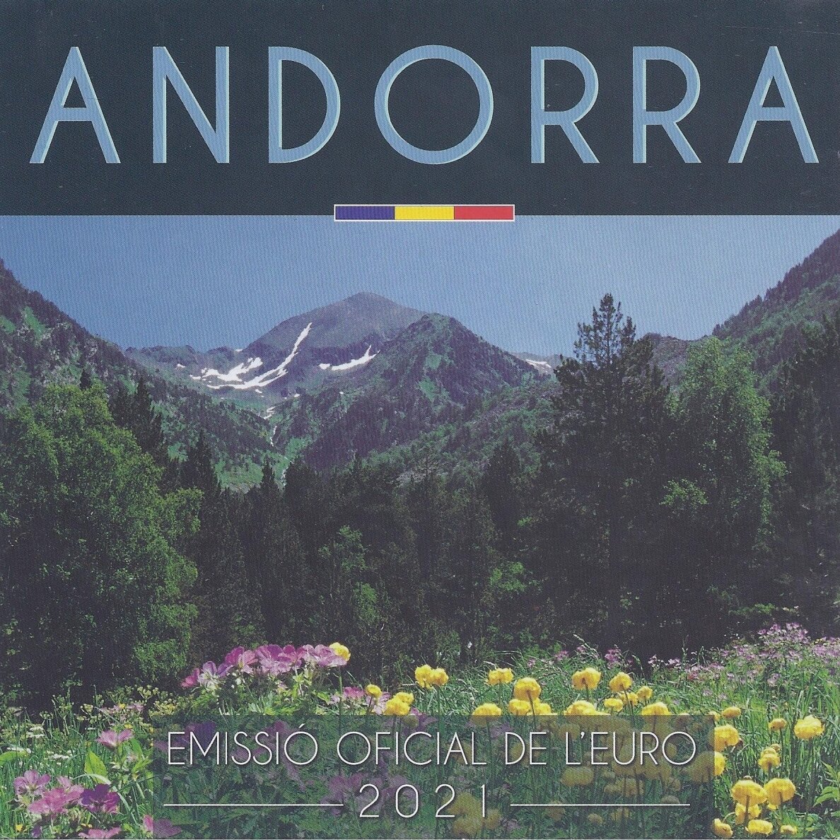 ANDORA 2021 m. oficialus euro monetų rinkinys