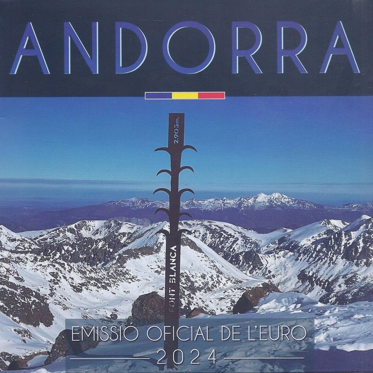 ANDORA 2024 m. oficialus euro monetų rinkinys