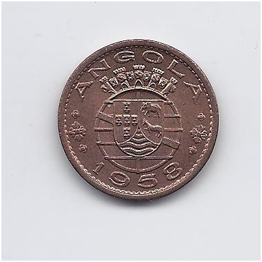ANGOLA 50 CENTAVOS 1958 KM # 75 AU 1