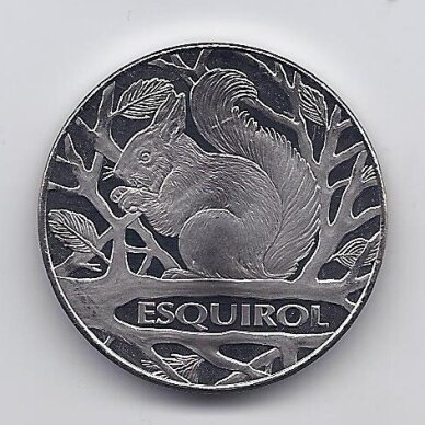 ANDORA 1.25 EURO 2022 KM # 572 UNC Voverė