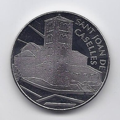 ANDORA 1.25 EURO 2022 KM # 573 UNC Bažnyčia