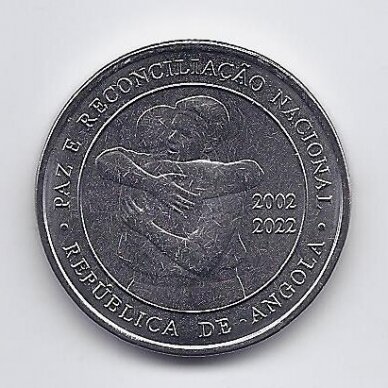 ANGOLA 200 KWANZAS 2022 KM # 114 AU 20 m. Taikos 1