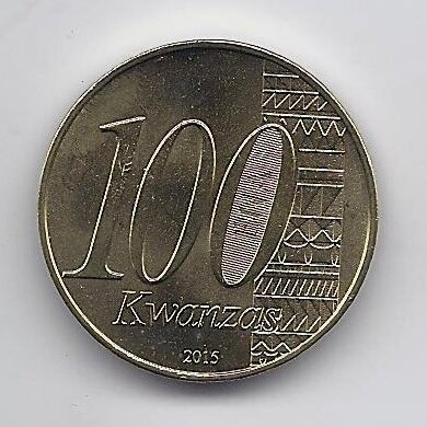 ANGOLA 100 KWANZAS 2015 KM # 113 AU Nepriklausomybė
