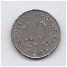 ARGENTINA 10 CENTAVOS 1953 KM # 47a VF