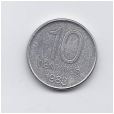 ARGENTINA 10 CENTAVOS 1983 KM # 89 VF