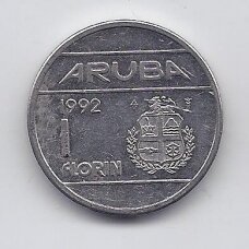 ARUBA 1 FLORIN 1992 KM # 5 VF