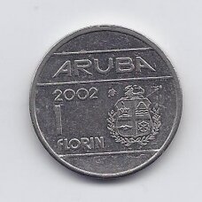 ARUBA 1 FLORIN 2002 KM # 5 VF