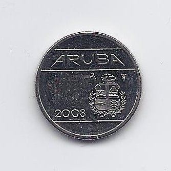 ARUBA 10 CENTS 2008 KM # 2 VF/XF 1