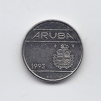 ARUBA 10 CENTS 1993 KM # 2 VF 1