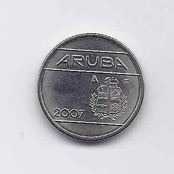 ARUBA 10 CENTS 2007 KM # 2 VF 1