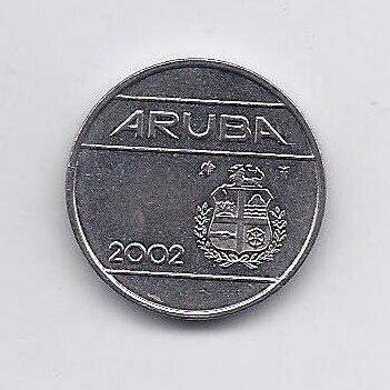 ARUBA 25 CENTS 2002 KM # 3 VF/XF 1