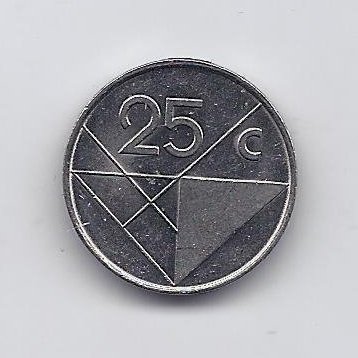 ARUBA 25 CENTS 2003 KM # 3 VF