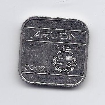 ARUBA 50 CENTS 2009 KM # 4 VF 1