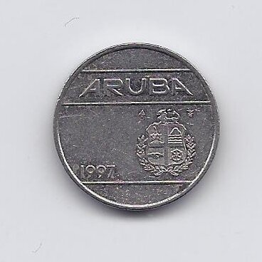 ARUBA 25 CENTS 1997 KM # 3 VF 1