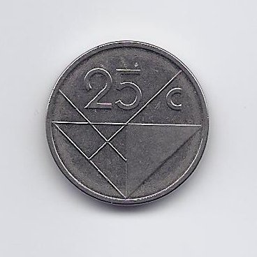 ARUBA 25 CENTS 2010 KM # 3 VF/XF