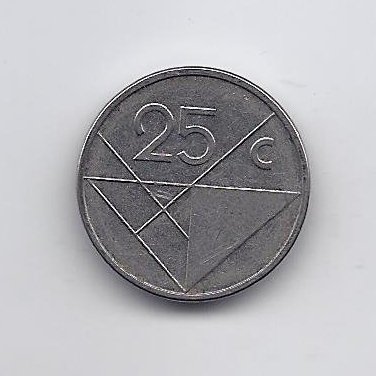ARUBA 25 CENTS 2008 KM # 3 VF