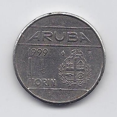ARUBA 1 FLORIN 1999 KM # 5 VF
