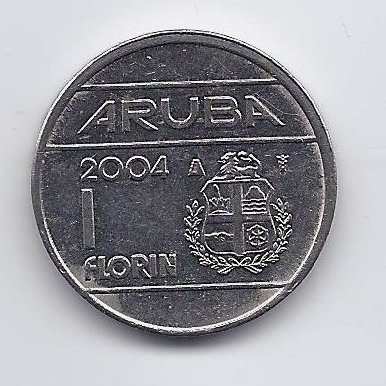 ARUBA 1 FLORIN 2004 KM # 5 VF