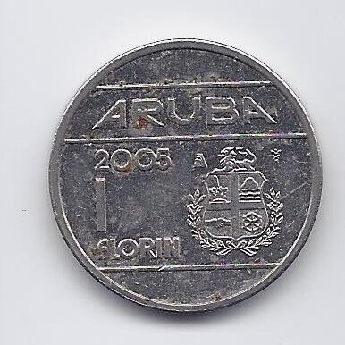 ARUBA 1 FLORIN 2005 KM # 5 VF