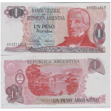 ARGENTINA 1 PESO 1983 - 1984 P # 311a UNC