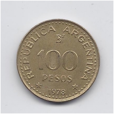 ARGENTINA 100 PESOS 1978 KM # 82 VF Chose de San Martinas 1