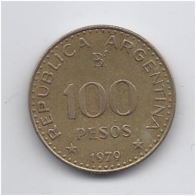 ARGENTINA 100 PESOS 1979 KM # 85 VF