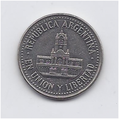 ARGENTINA 25 CENTAVOS 1993 KM # 110a VF 1