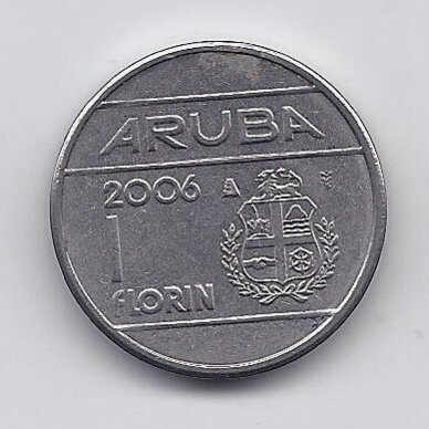 ARUBA 1 FLORIN 2006 KM # 5 XF
