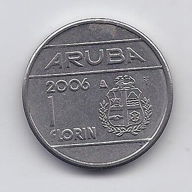 ARUBA 1 FLORIN 2006 KM # 5 XF
