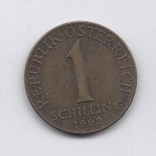 AUSTRIJA 1 SCHILLING 1962 KM # 2886 VF
