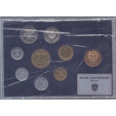 AUSTRIJA 1986 m. oficialus bankinis proof monetų rinkinys