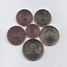 AUSTRIJA 2020 m. 6 monetų rinkinys AUSTRIJA 2020 m. 6 monetų rinkinys