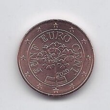 AUSTRIJA 5 EURO CENTS 2020 KM # 3084 AU AUSTRIJA 5 EURO CENTS 2020 KM # 3084 AU