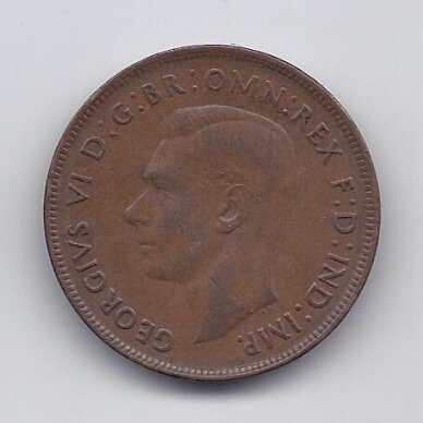 AUSTRALIA 1 PENNY 1942 KM # 36 VF 1