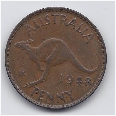 AUSTRALIJA 1 PENNY 1948 KM # 36 VF