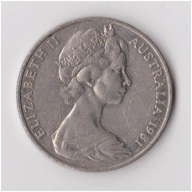 AUSTRALIJA 20 CENTS 1981 KM # 66 VF 1