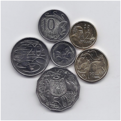 AUSTRALIJA 2016 m. 6 monetų proginis rinkinys 1