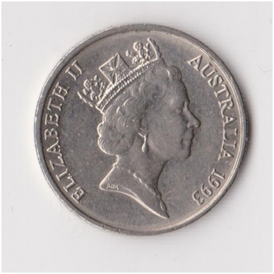 AUSTRALIJA 5 CENTS 1993 KM # 80 XF 1