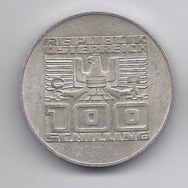 AUSTRIJA 100 SCHILLING 1975 KM # 2924 XF Valstybės sutartis 1
